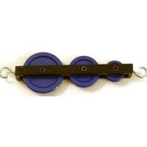 Pulley, Triple In Line, Metal